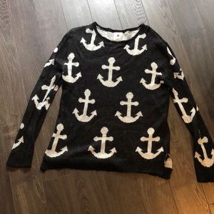 Anchor Print Sweater